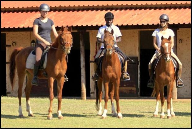 3 riders on 3 Arabian horses 1